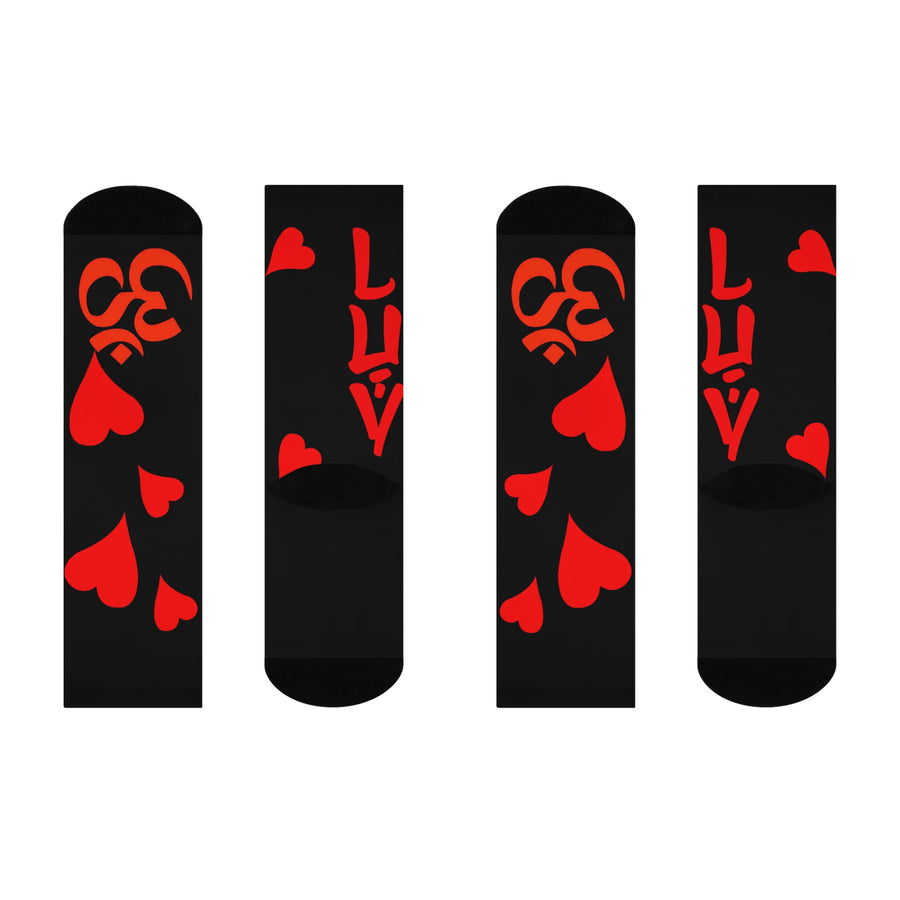 HEARTS AND OHM - Cushioned Crew Socks