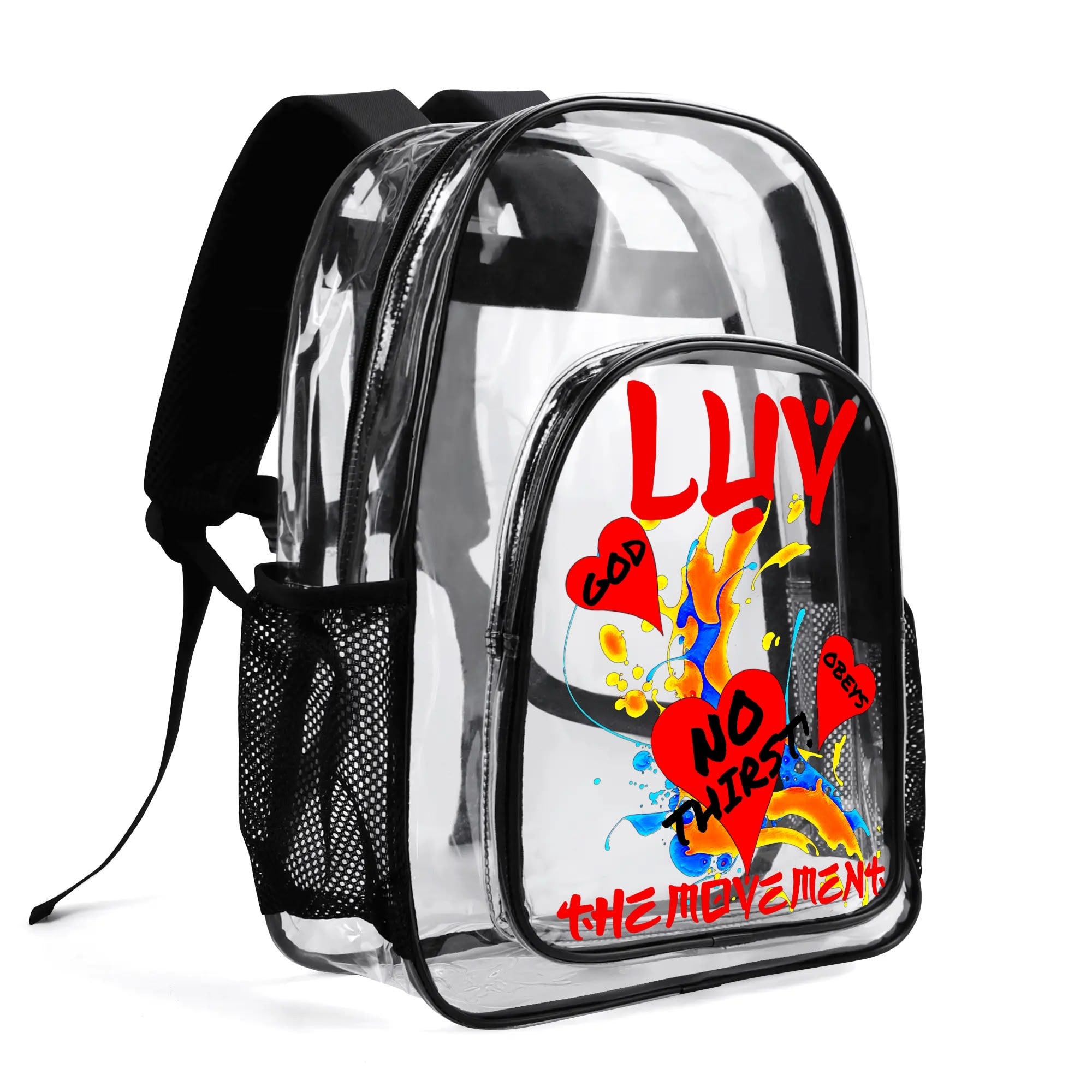 GOD OBEYS NO THIRST - Transparent Backpack - 17"