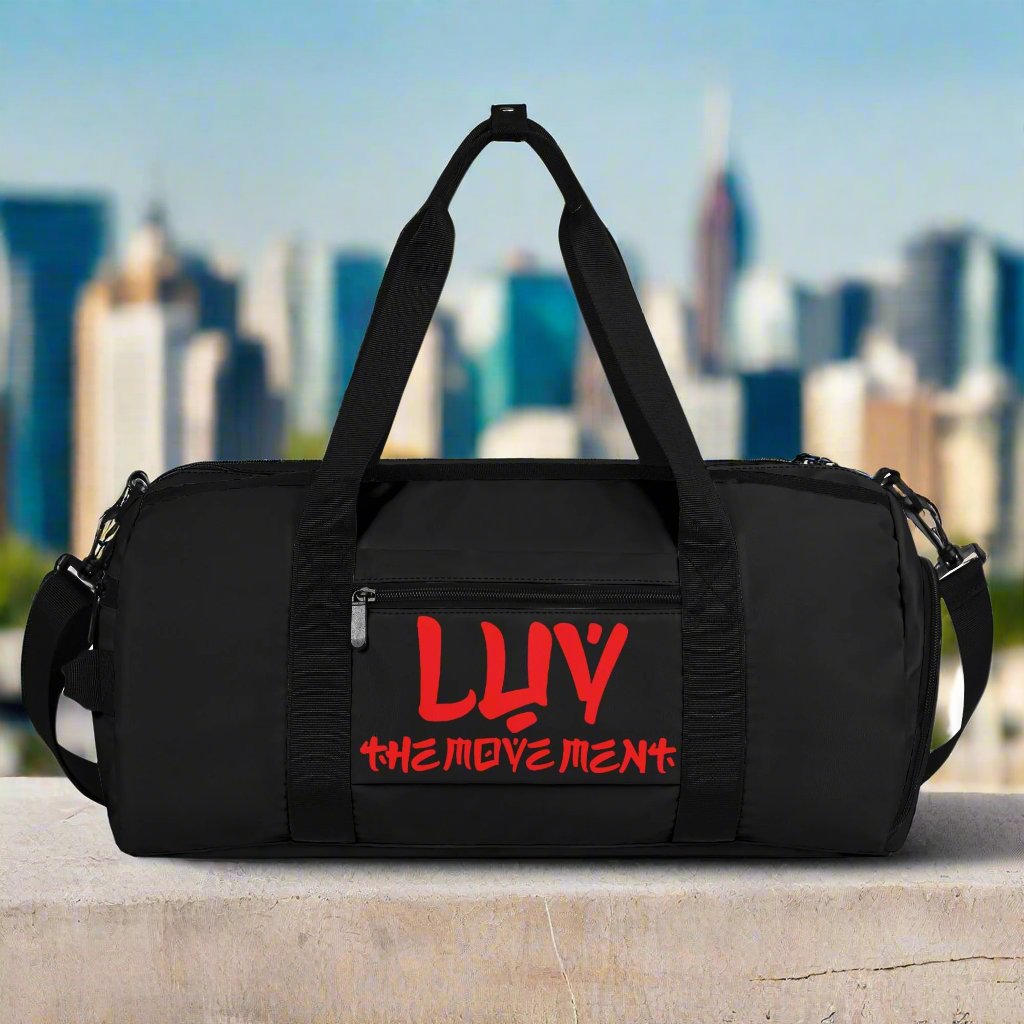 VICTORY THROUGH LOVE - PREMIUM DUFFLE BAG - BLACK UNIVERSE