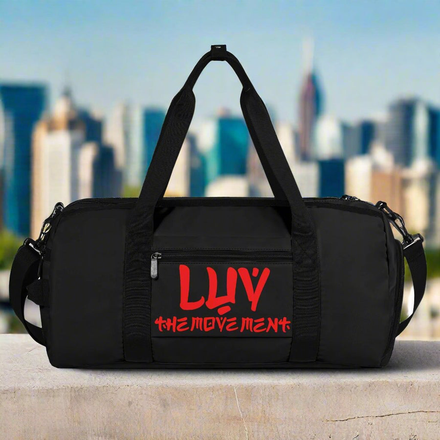 VICTORY THROUGH LOVE - PREMIUM DUFFLE BAG - BLACK UNIVERSE