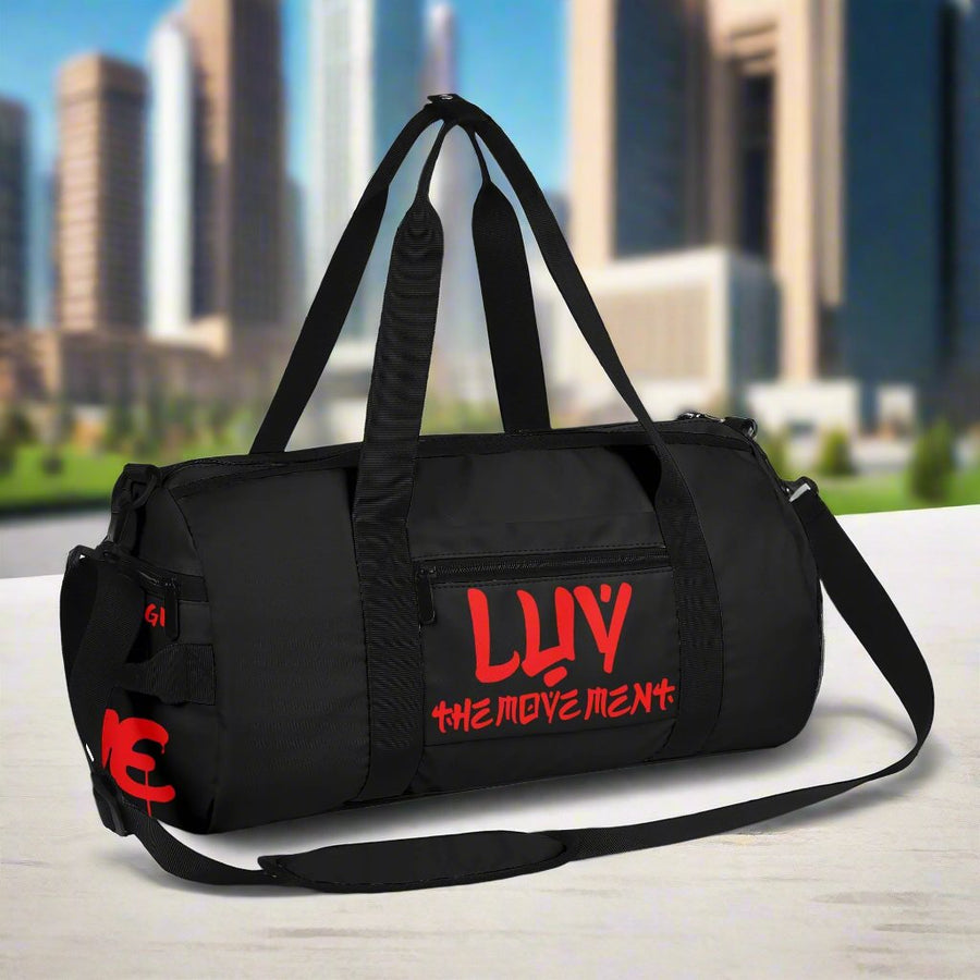 VICTORY THROUGH LOVE - PREMIUM DUFFLE BAG - BLACK UNIVERSE