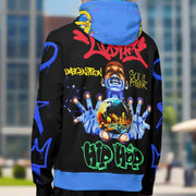 HIP HOP HEART AND SOUL - LIGHTWEIGHT ZIPUP HOODIE