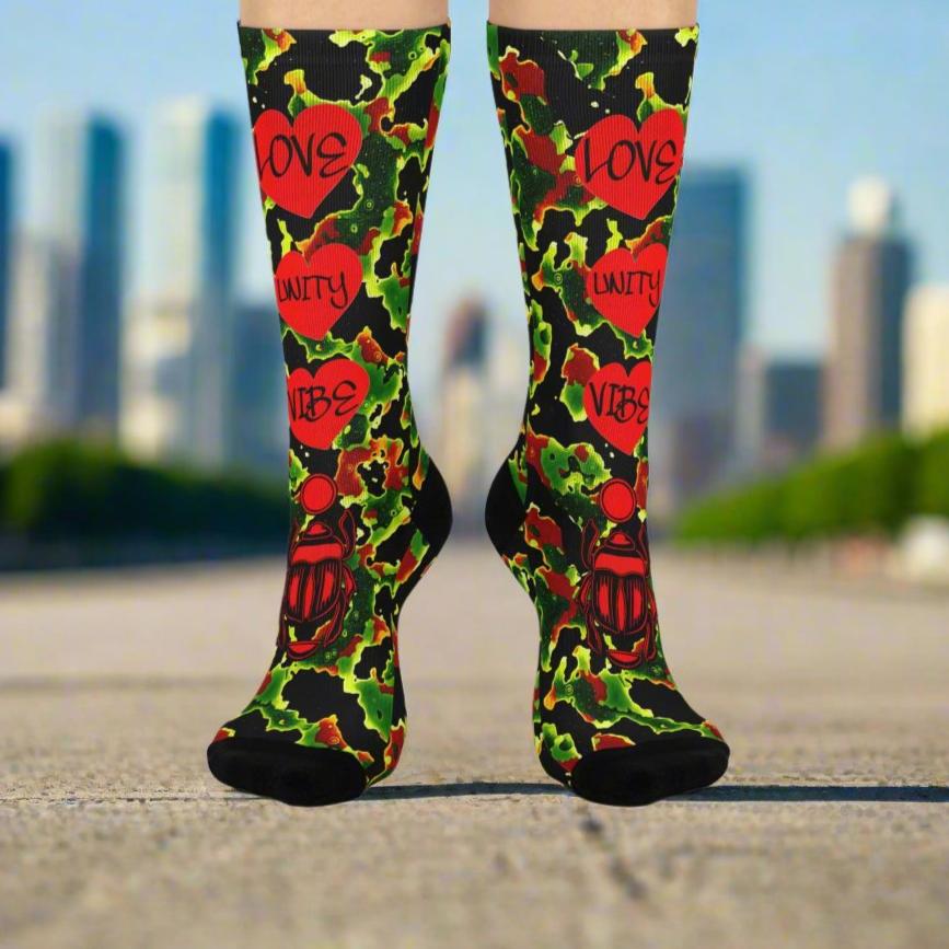 LOVE UNITY VIBE Kammo - Cushioned Crew Socks