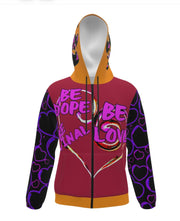 BE DOPE! BE ORIGINAL! BE LOVE - PEACH BURG PINK - LIGHTWEIGHT ZIP HOODIE