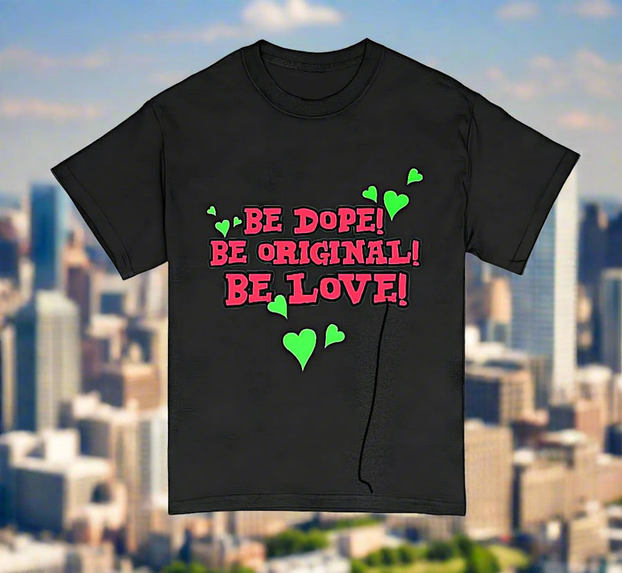 Be Dope Be Original Be Love - Premium T-Shirt 100% Cotton