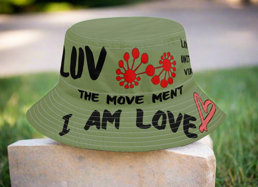 LUV IS LOVE FISHERMAN HAT