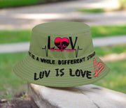 LUV IS LOVE FISHERMAN HAT