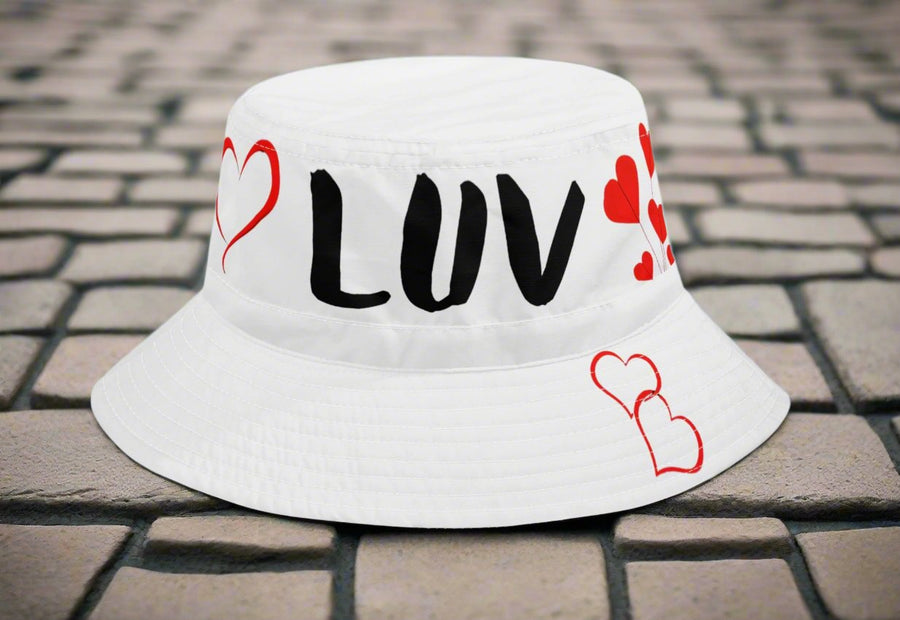 HEARTS ON THE LINE FISHERMAN HAT