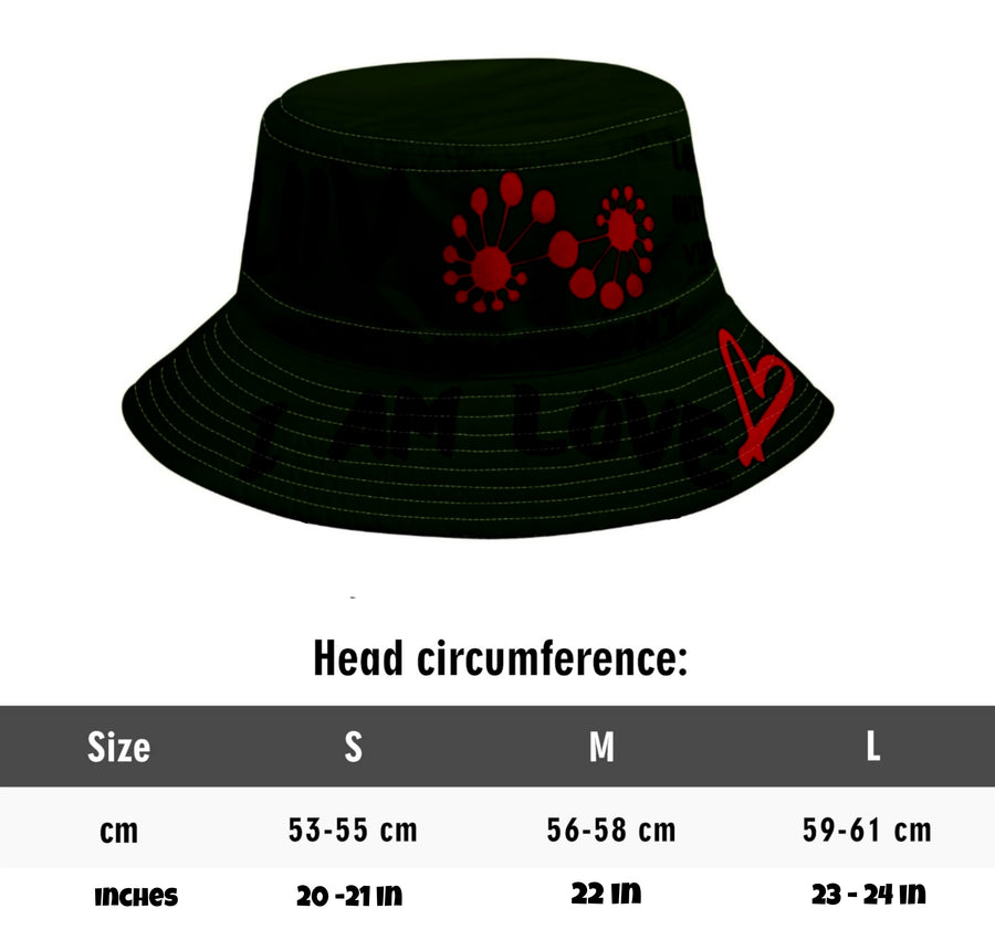 LUV IS LOVE FISHERMAN HAT