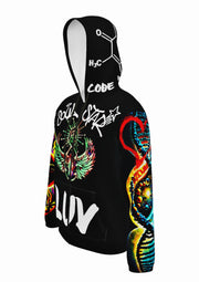 SOUL STAR CHAKRA - BLACK EARTH - LIGHTWEIGHT ZIP HOODIE