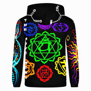 SOUL STAR CHAKRA - BLACK EARTH - LIGHTWEIGHT ZIP HOODIE