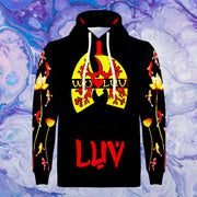 WU LUV - Lotus Collection - Relaxed Fit Heavy Hoodie