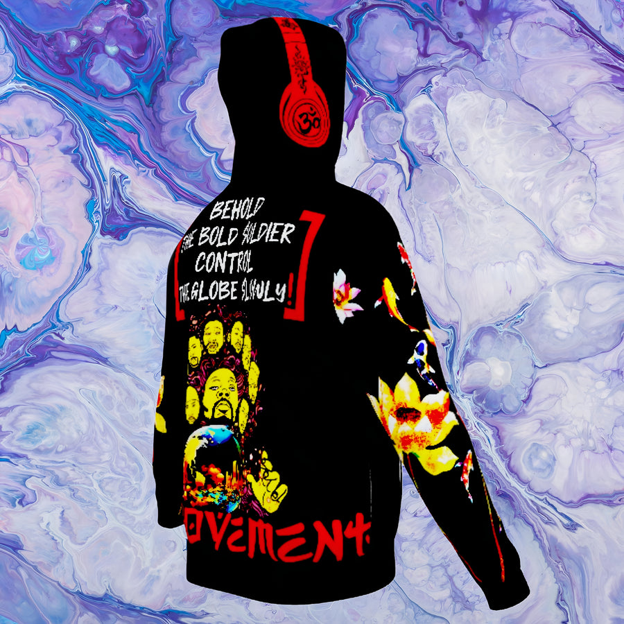 WU LUV - Lotus Collection - Relaxed Fit Heavy Hoodie